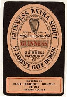 Guinness label 14 Denmark